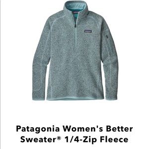 Women’s Patagonia 1/4 zip better sweater